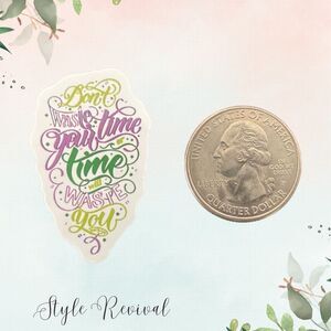 🎉 10/$10 Stickers - Motivational Word Waterproof Reusable Sticker Decal